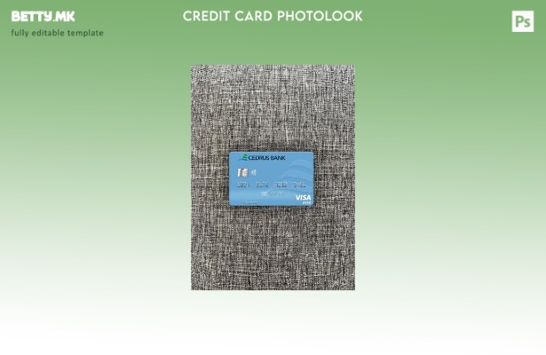 Модерен стил Либан Cedrus Bank виза дебитна картичка photolook пред шаблон